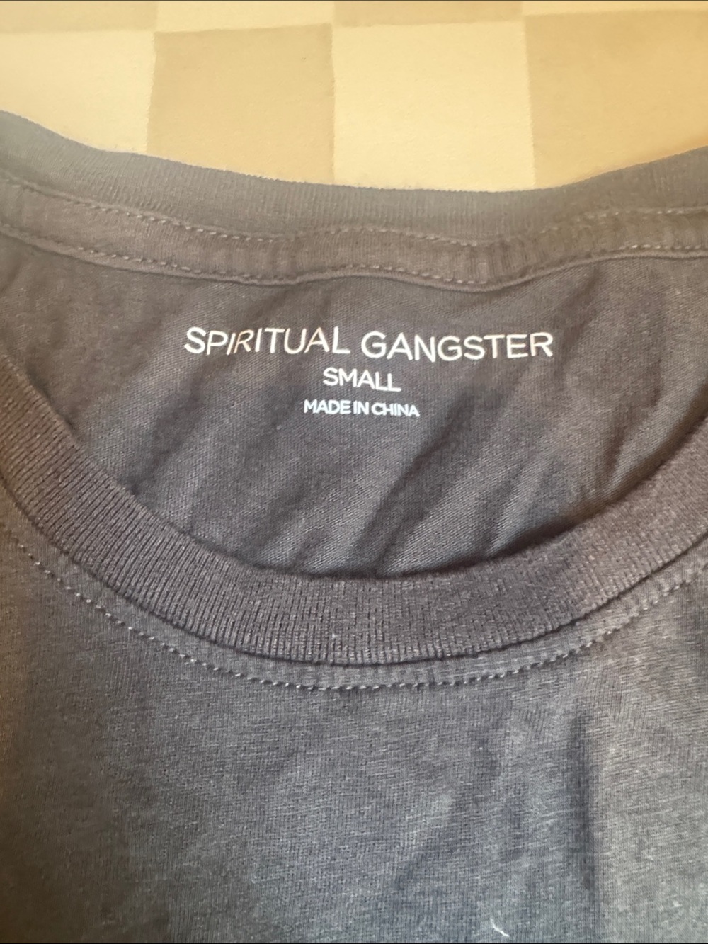 Spiritual Gangster Black Muscle Tank with Crescent Moon Graphic - Picture 2 of 5